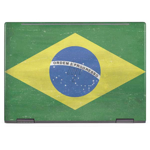 Brazil Flag Distressed HP Envy Skin
